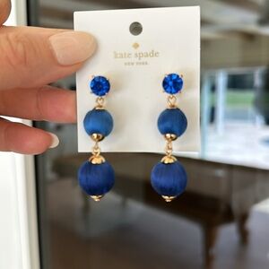 Kate Spade ♠️ blue earrings nwt